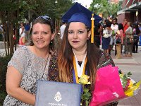 Mia and the teacher she interned with Mrs. Shimer. 